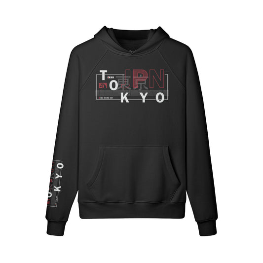 Kuscheliger Hoodie Innenseite mit Sweatfleece Tokyo print-ASIA-Shirts ASIA-Shirts
