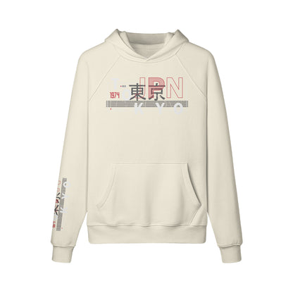 Kuscheliger Hoodie Innenseite mit Sweatfleece Tokyo print-ASIA-Shirts