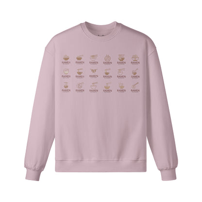Heavy Oversized Sweatshirt mit coolem Ramen print-ASIA-Shirts