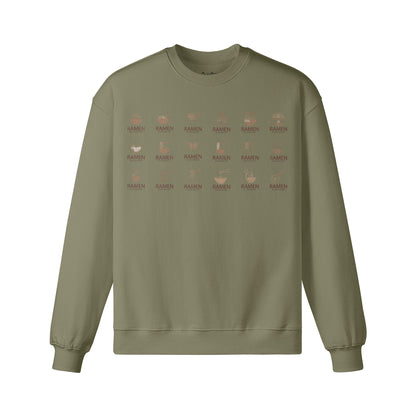 Heavy Oversized Sweatshirt mit coolem Ramen print-ASIA-Shirts