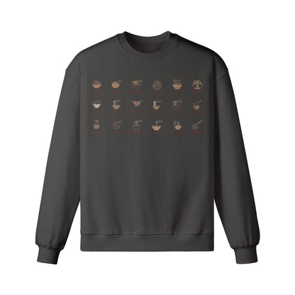 Heavy Oversized Sweatshirt mit coolem Ramen print-ASIA-Shirts