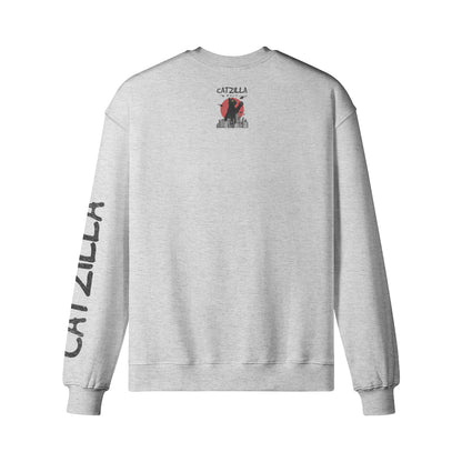 Heavy Oversized Sweatshirt "CATZILLA"-ASIA-Shirts