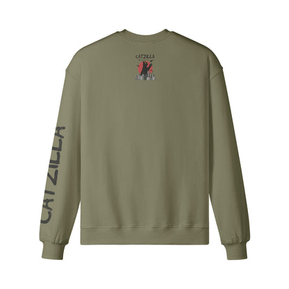 Heavy Oversized Sweatshirt "CATZILLA"-ASIA-Shirts