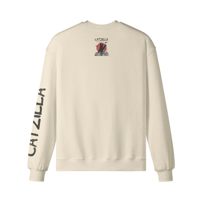 Heavy Oversized Sweatshirt "CATZILLA"-ASIA-Shirts