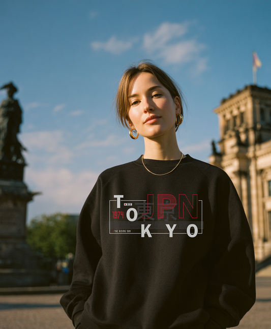 Heavyweight oversized sweatshirt Tokyo print ASIA-Shirts