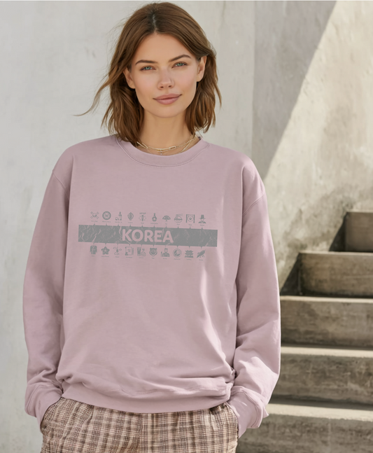 Heavy oversized sweatshirt with South Korea print ASIA-Shirts