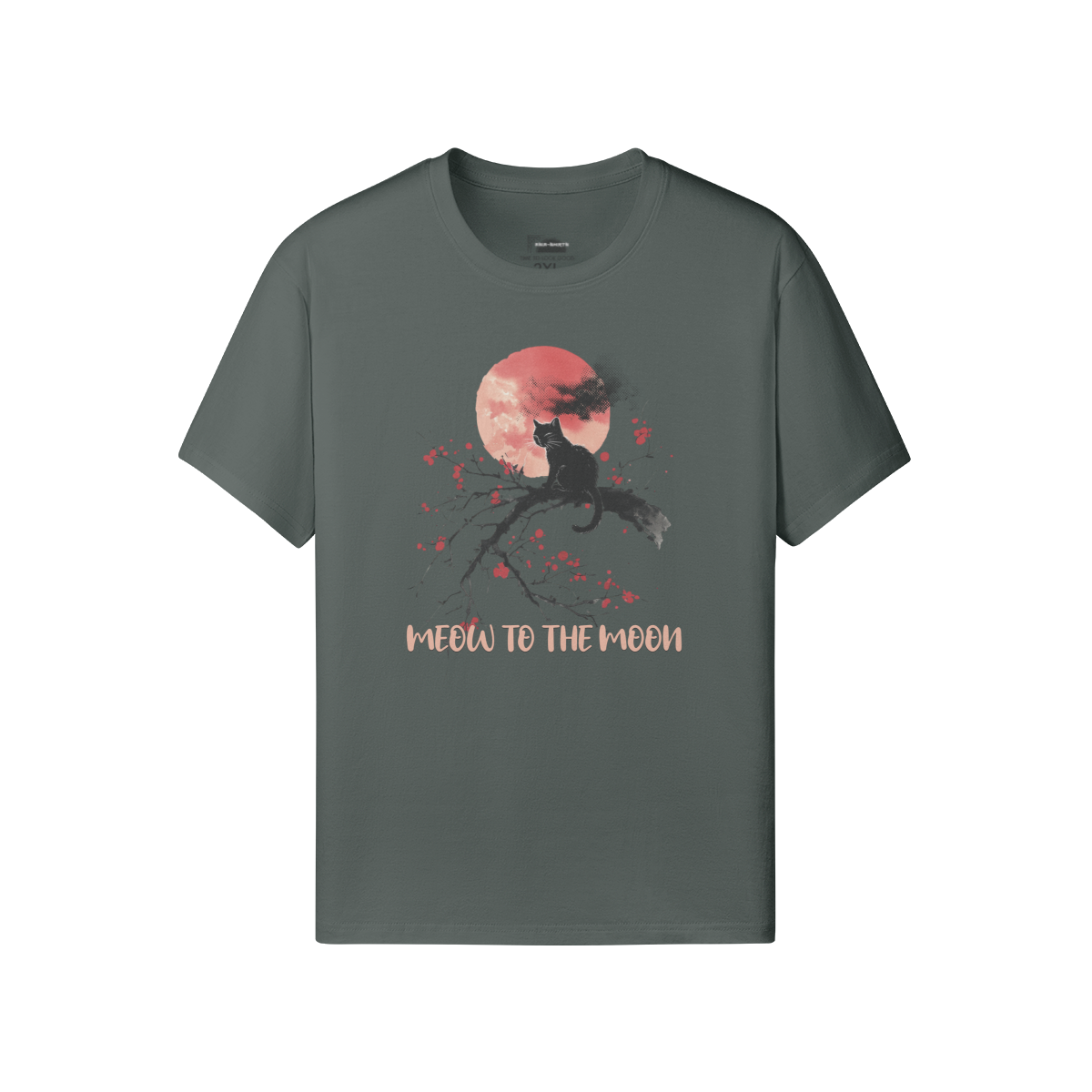 Cat Shirt "Meow to the Moon" Shirt, Cat Lover meow to the moon Classic Fit - Crew Neck T-Shirt