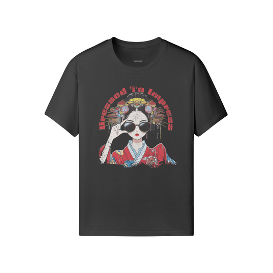 Ausgefallenes T-Shirt Japan Kunst Geisha "dresssed to impress" - ASIA-Shirts ASIA-Shirts