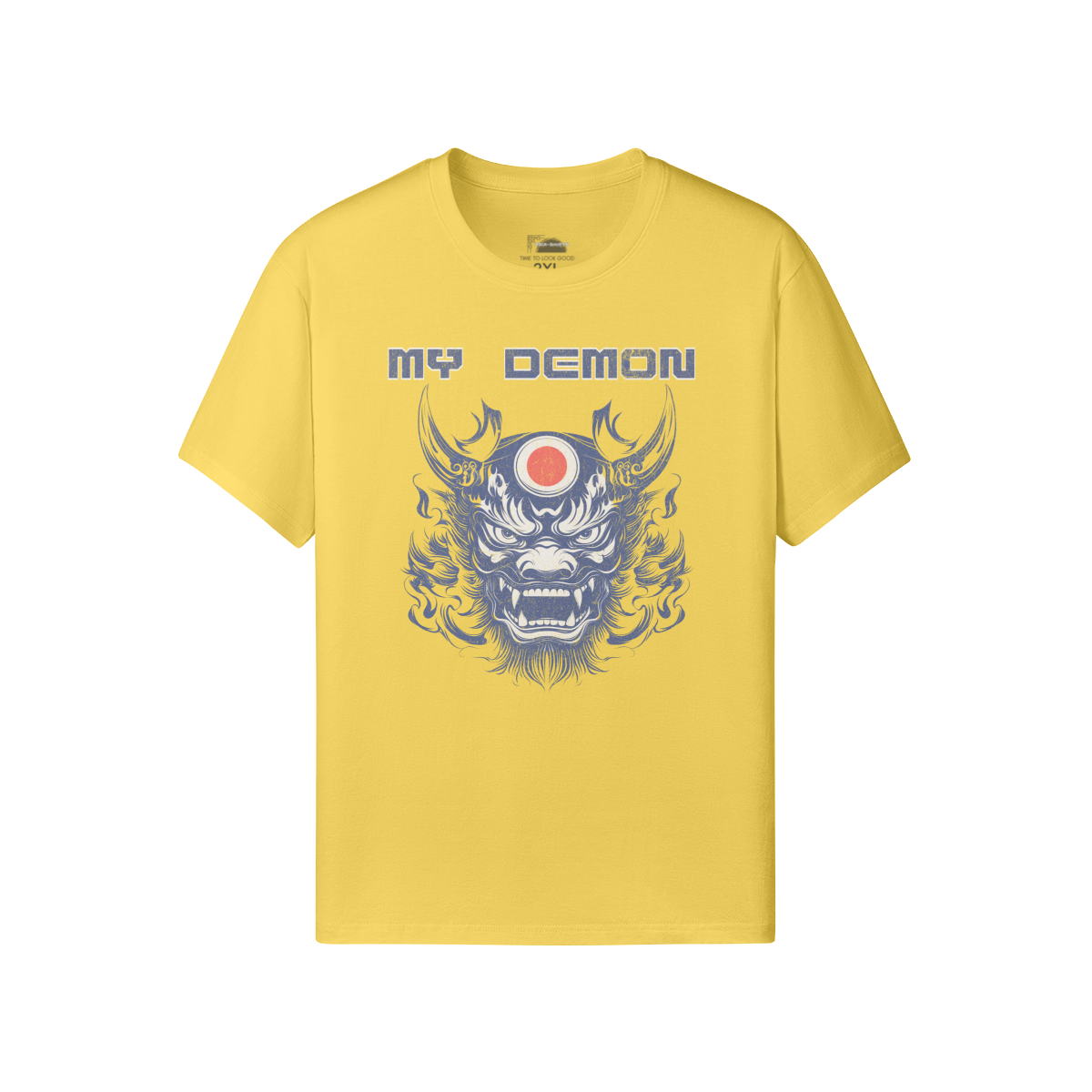 My Demon Retro Shirt Japan Style Oni Mask Classic Fit - Crew Neck T-Shirt