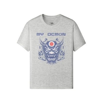 My Demon Retro Shirt Japan Style Oni Mask Classic Fit - Crew Neck T-Shirt