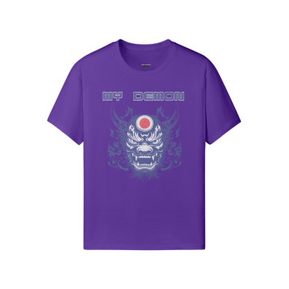 My Demon Retro Shirt Japan Style Oni Mask Classic Fit - Crew Neck T-Shirt