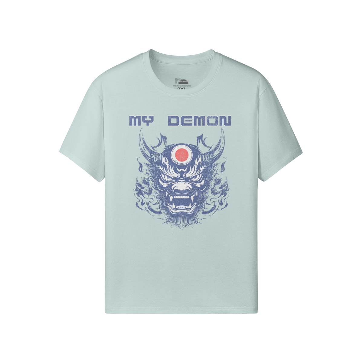 My Demon Retro Shirt Japan Style Oni Mask Classic Fit - Crew Neck T-Shirt