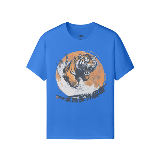 Ausgefallenes T-Shirt für Männer und Damen mit Japan Tiger print - ASIA-Shirts ASIA-Shirts