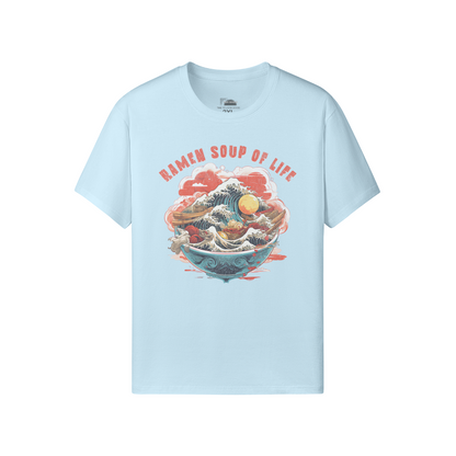 Retro RAMEN Soup Shirt Raman Soup of Life Shirt Classic Fit - Crew Neck T-Shirt