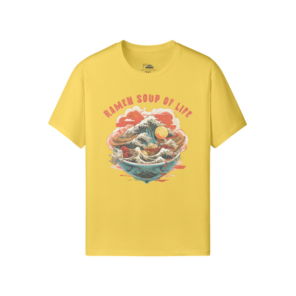 Retro RAMEN Soup Shirt Raman Soup of Life Shirt Classic Fit - Crew Neck T-Shirt