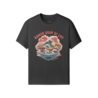 Retro RAMEN Soup Shirt Raman Soup of Life Shirt Classic Fit - Crew Neck T-Shirt