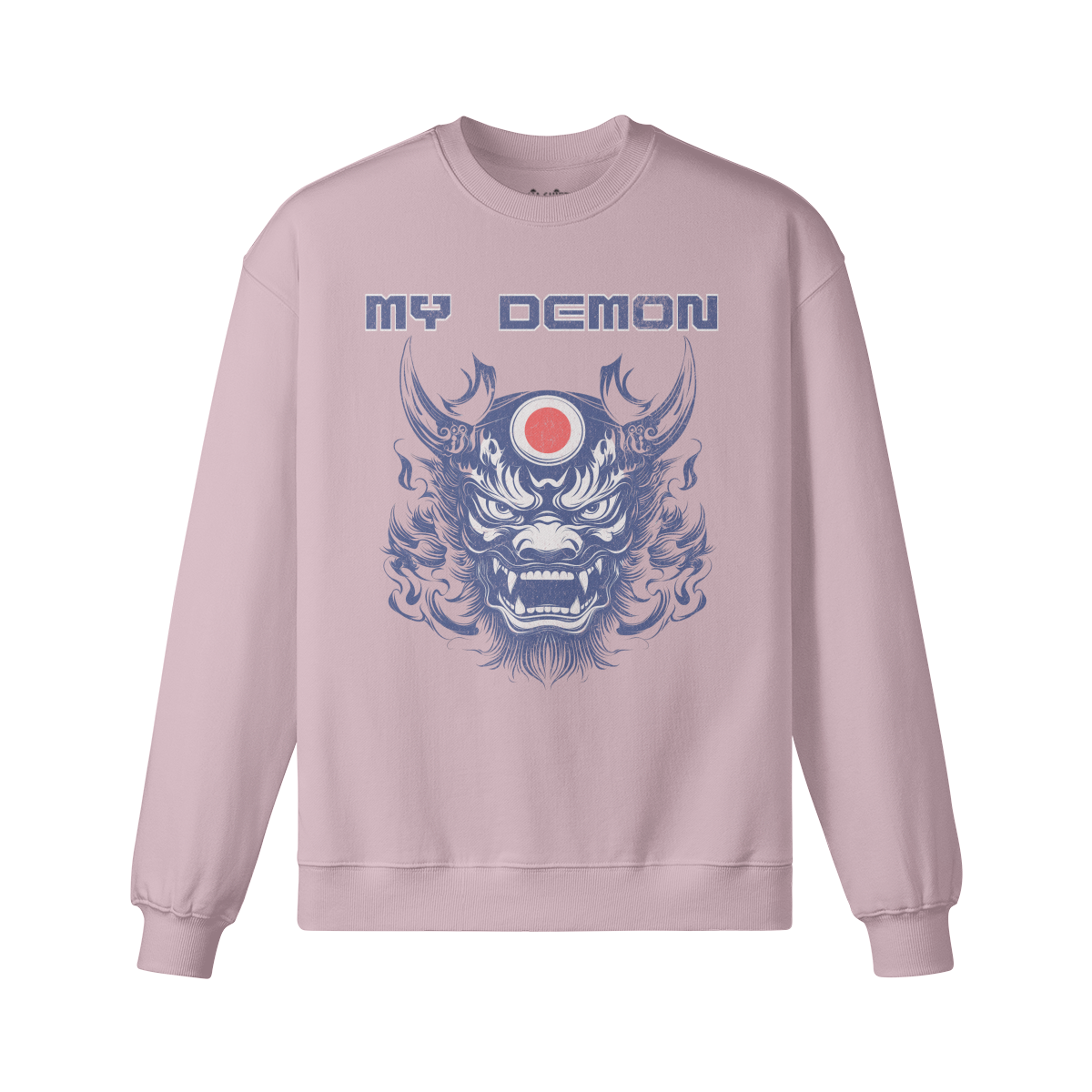 My DEMON Retro Uni Mask Sweatshirt - Unisex Heavyweight Oversized, Vintage Uni Mask Sweatshirt "My Demon"