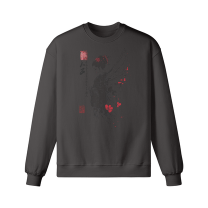 Geisha Engel Sweatshirt - Unisex Heavyweight Oversized