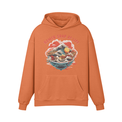 Retro Ramen Hoddie - Ramen Soup of Life Oversized Retro Hoodie, Vintage Ramen Hoodie