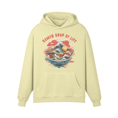 Retro Ramen Hoddie - Ramen Soup of Life Oversized Retro Hoodie, Vintage Ramen Hoodie