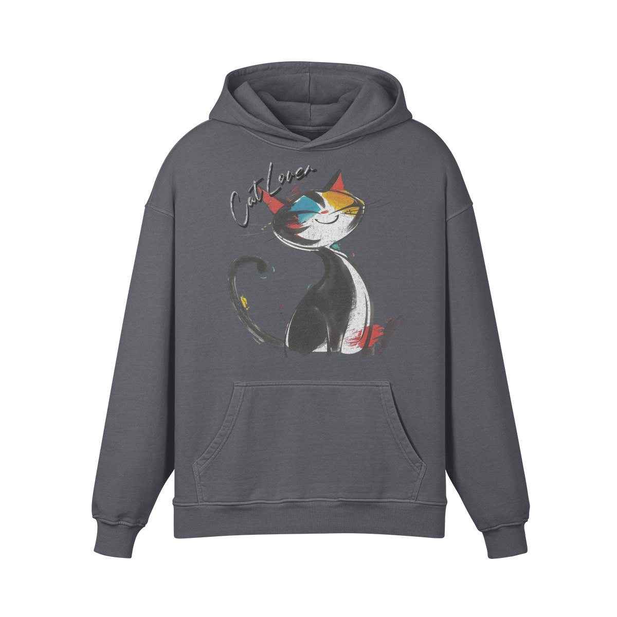 Cat Hoodie - Cat Lover Retro Hoodie - Oversized Retro Hoodie, Vintage Cat Lover Hoodie