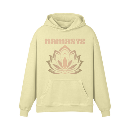 Asia Spirit Namaste Lotus Retro Oversized Hoodie Namaste Relax Hoodie