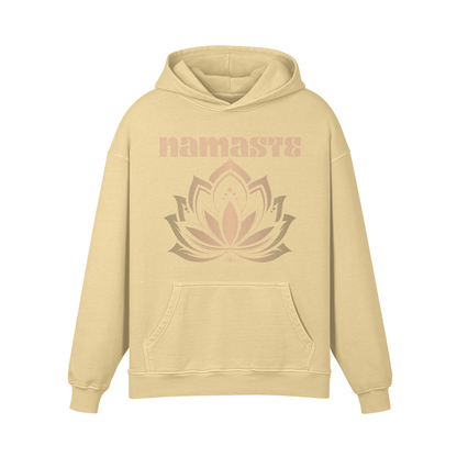 Asia Spirit Namaste Lotus Retro Oversized Hoodie Namaste Relax Hoodie