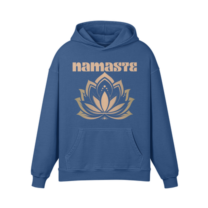 Asia Spirit Namaste Lotus Retro Oversized Hoodie Namaste Relax Hoodie