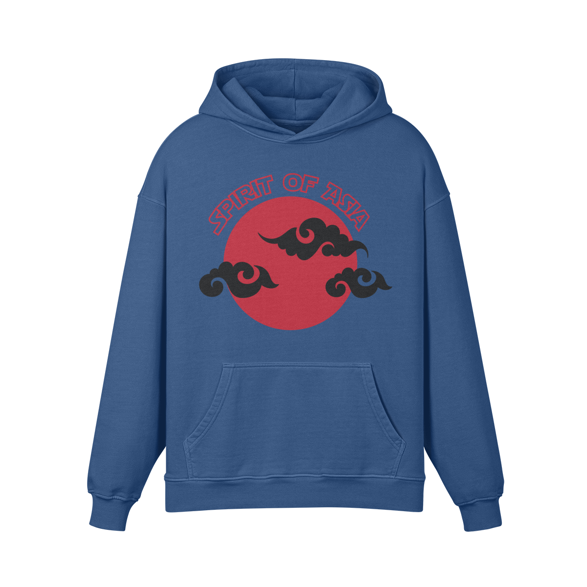 Asia Spirit Retro Design - Oversized Retro Hoodie