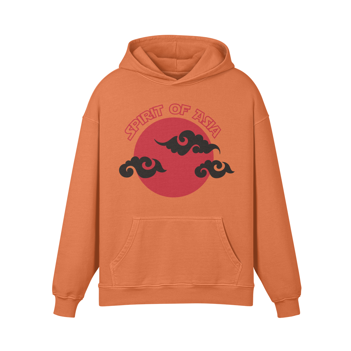 Asia Spirit Retro Design - Oversized Retro Hoodie