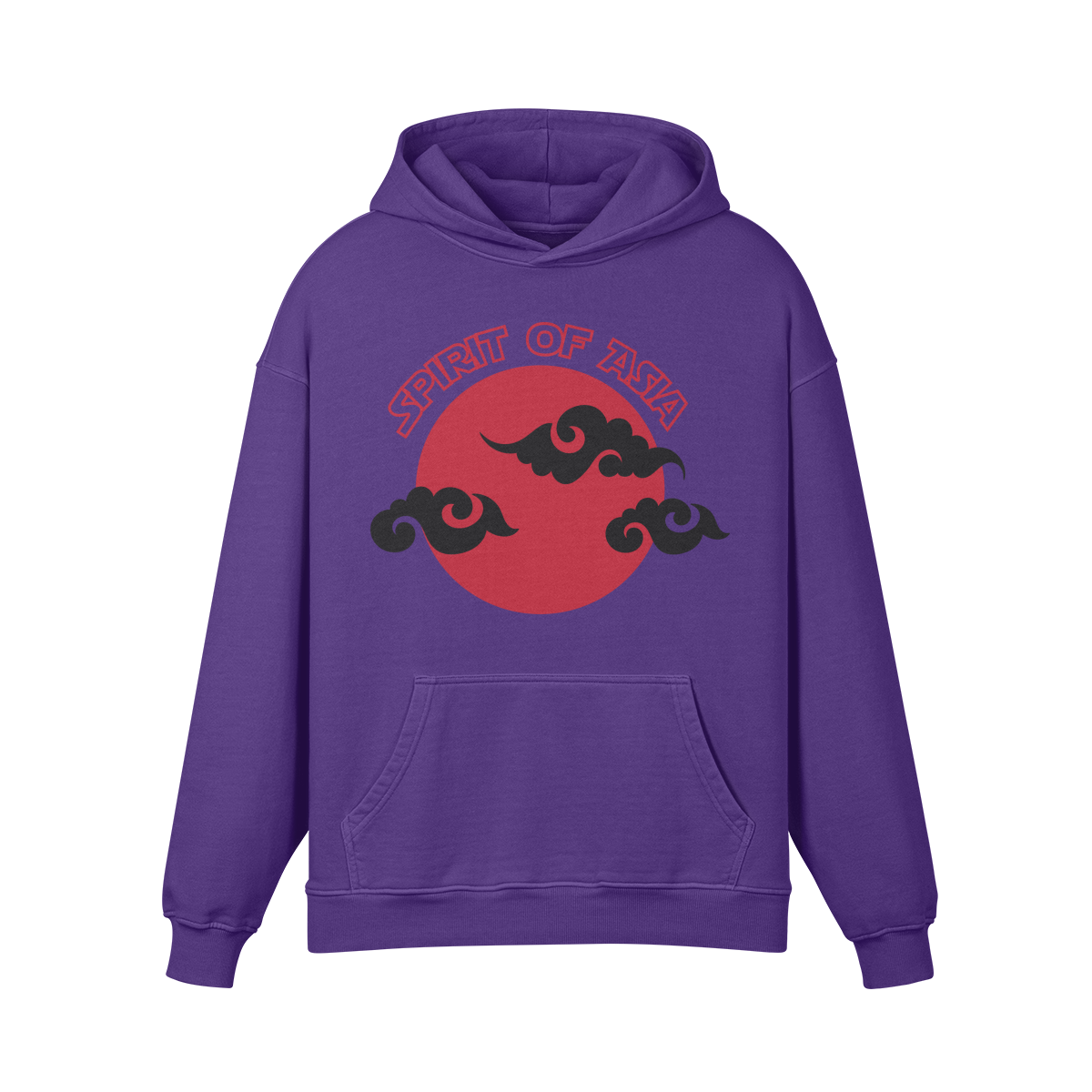 Asia Spirit Retro Design - Oversized Retro Hoodie