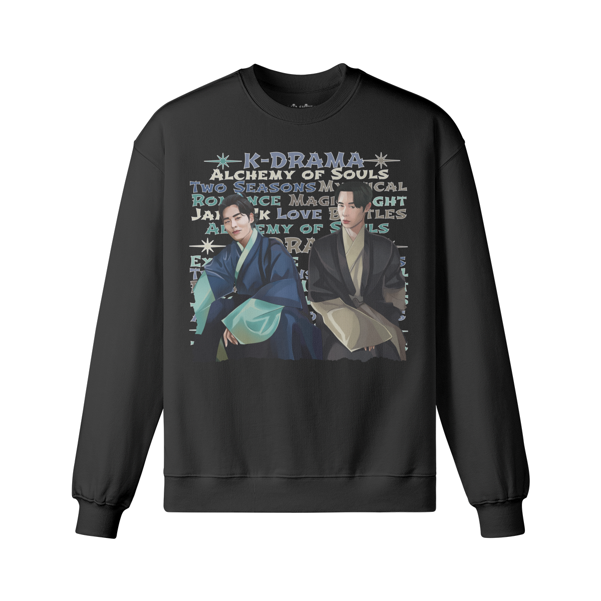 LUKART Jang UK Alchemy of Souls Retro Sweatshirt Unisex Heavyweight Oversized, Vintage K-Drama Sweatshirt "Alchemy of Souls"