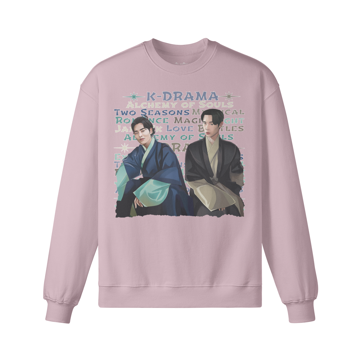 LUKART Jang UK Alchemy of Souls Retro Sweatshirt Unisex Heavyweight Oversized, Vintage K-Drama Sweatshirt "Alchemy of Souls"