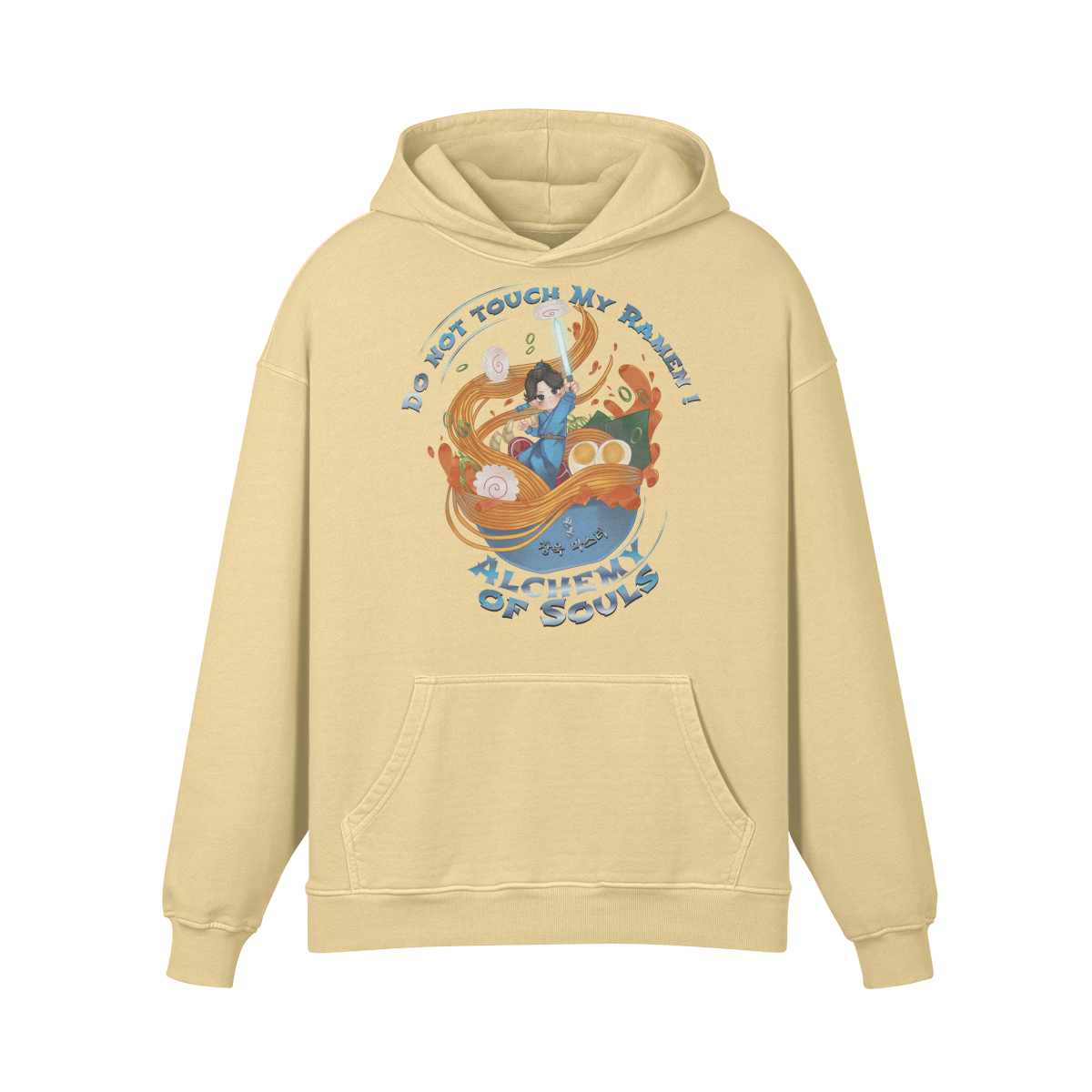 LUKART RAMEN Jang UK Alchemy of Souls Retro Hoodie, Vintage RAMEN Hoodie "Alchemy of Souls"