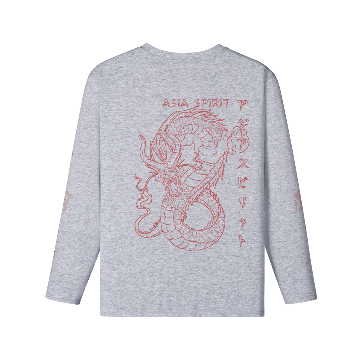 Asia Spirit Dragon Japan Art Sleeve Print- Front and Back Print