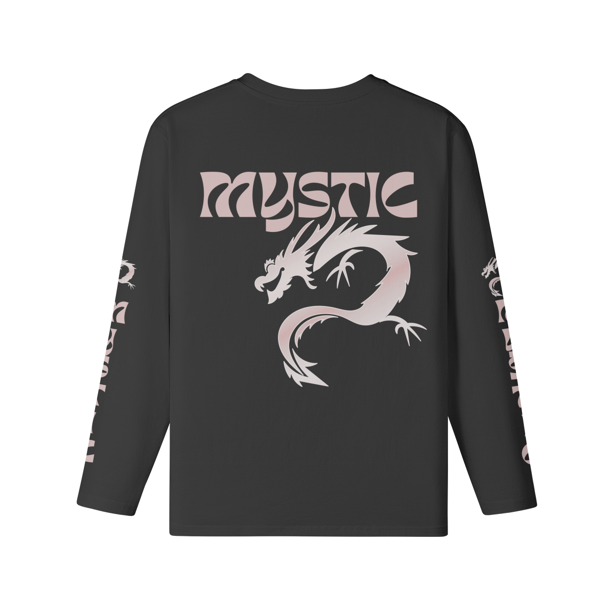 Ärmel - Vorder und Rückseite Classic Crew Neck Long Sleeve Top