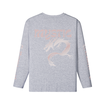 Ärmel - Vorder und Rückseite Classic Crew Neck Long Sleeve Top