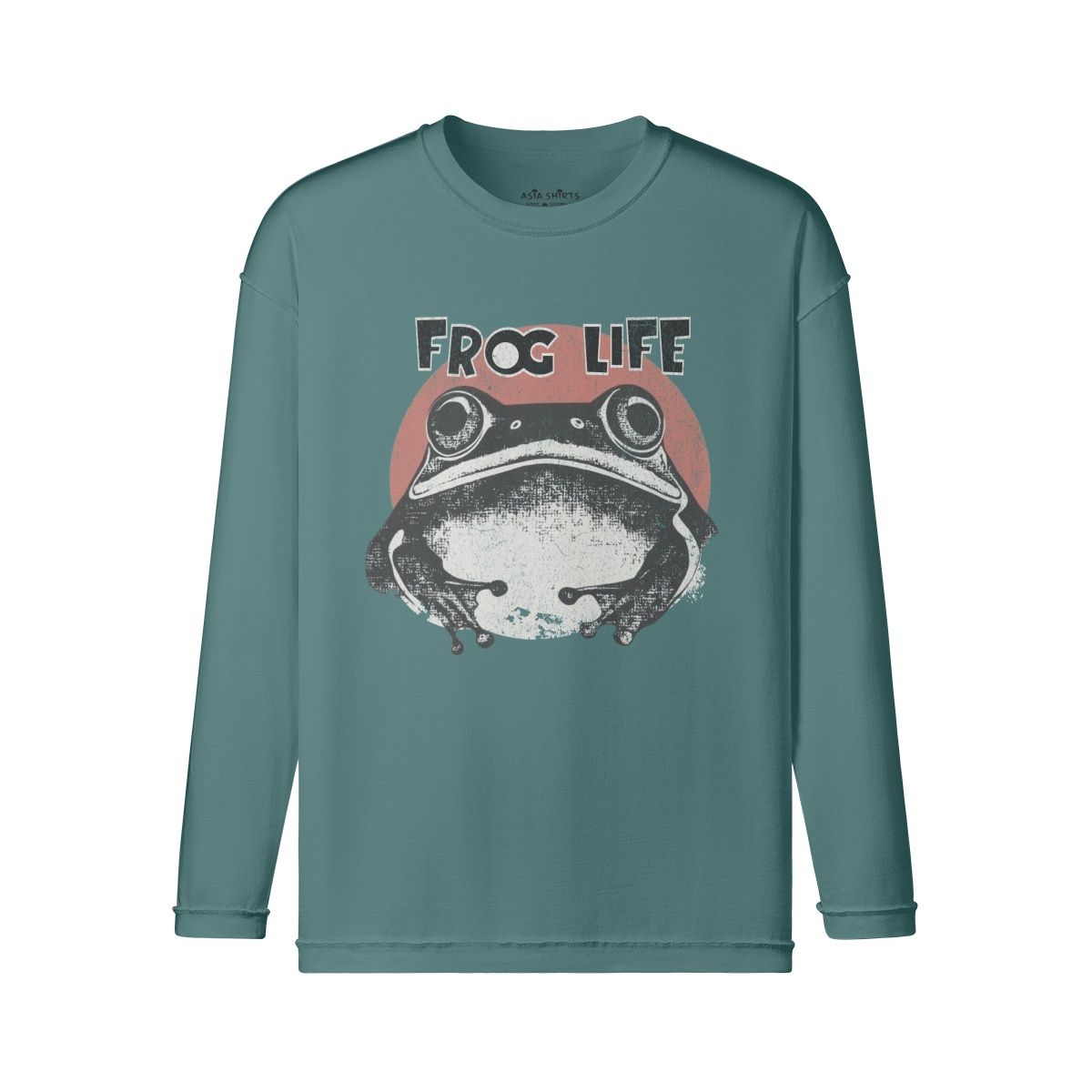 Frosch Life long-sleeved vintage print shirt