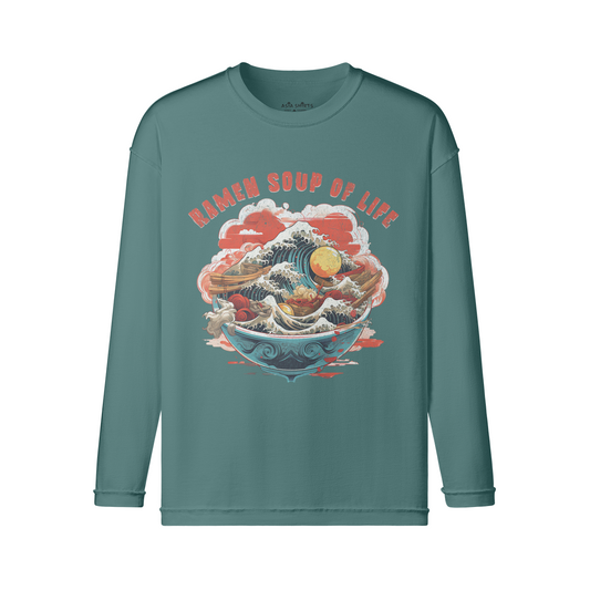 Ramen Langarm Vintage print Shirt