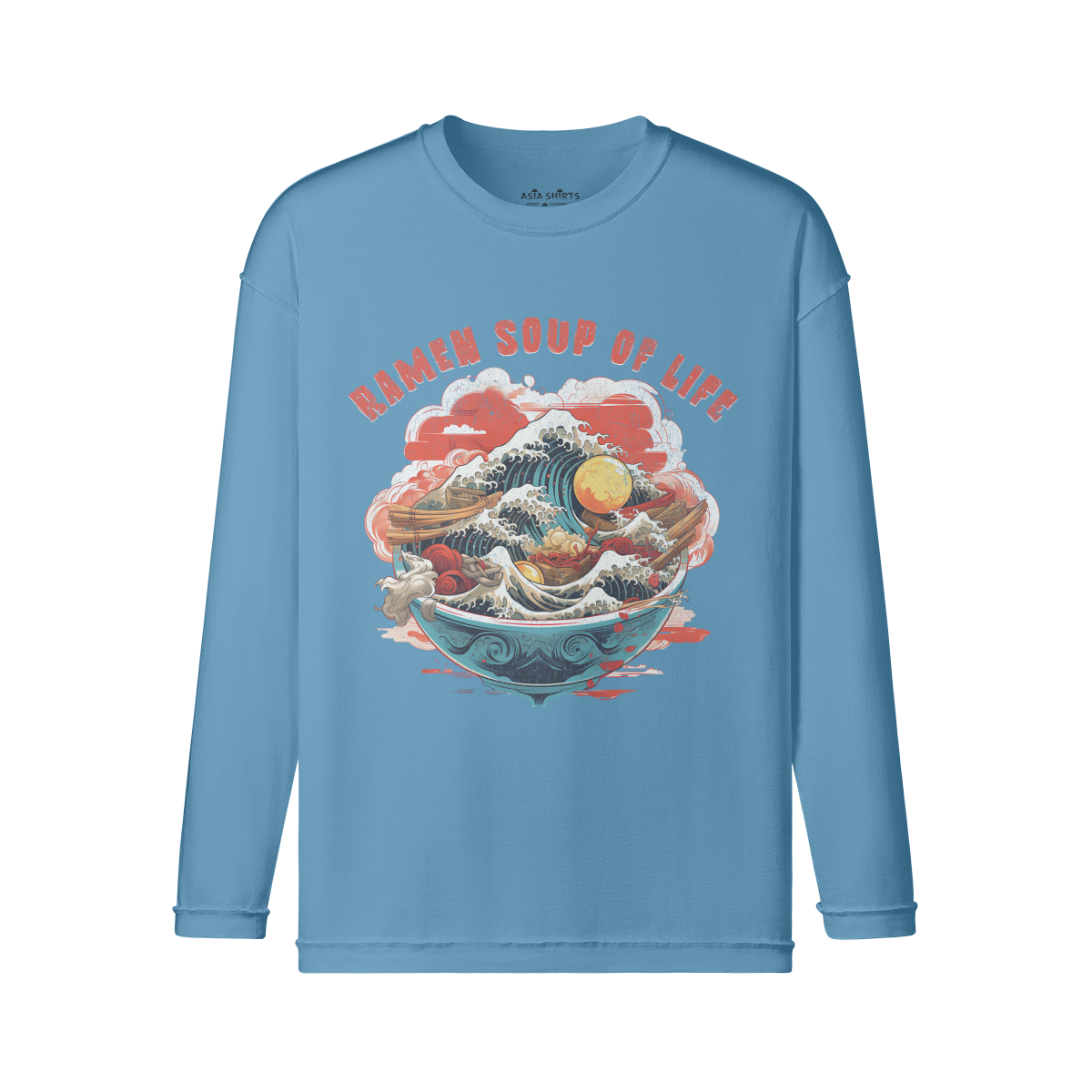 Ramen long sleeve vintage print shirt