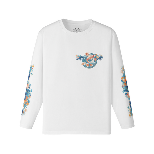 Koi Japan Kunst print Langarm Shirt