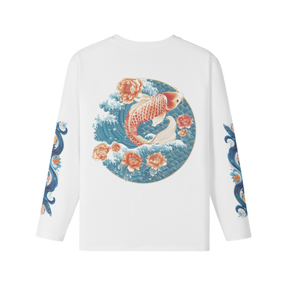 Koi Japan art print long sleeve shirt