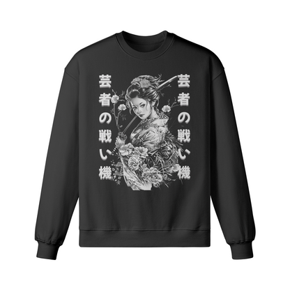 Geisha Sword Japan Art Print Vintage Sweatshirt