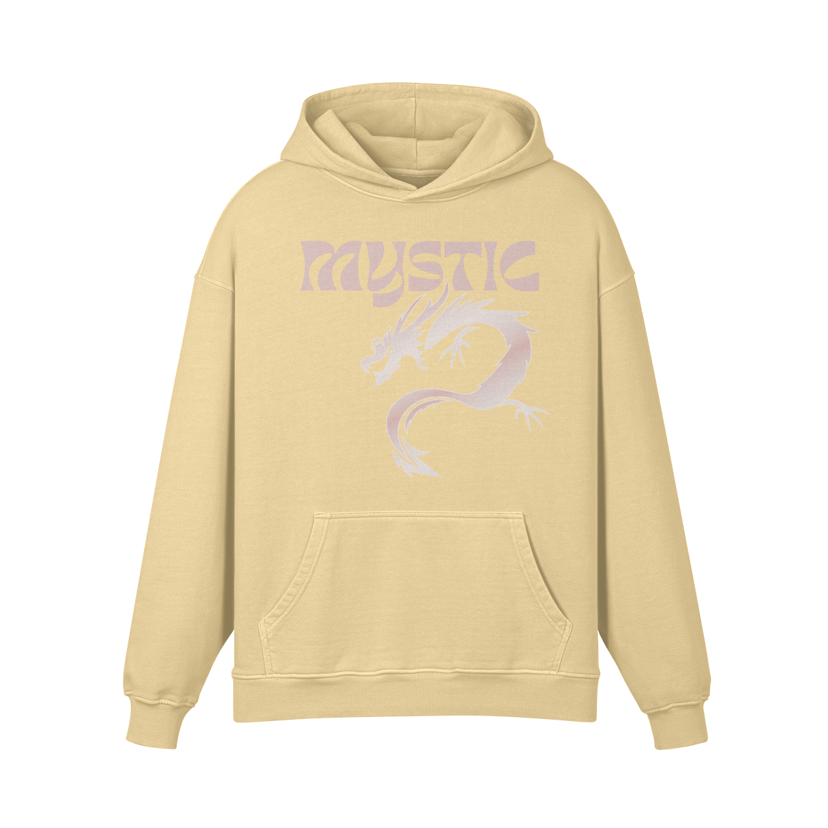 Asia Spirit Mystic Dragon Retro Japan Style Oversized Hoodie