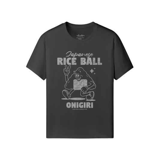 Print T-Shirt Japanese Rice Ball ONIGIRI ASIA-Shirts