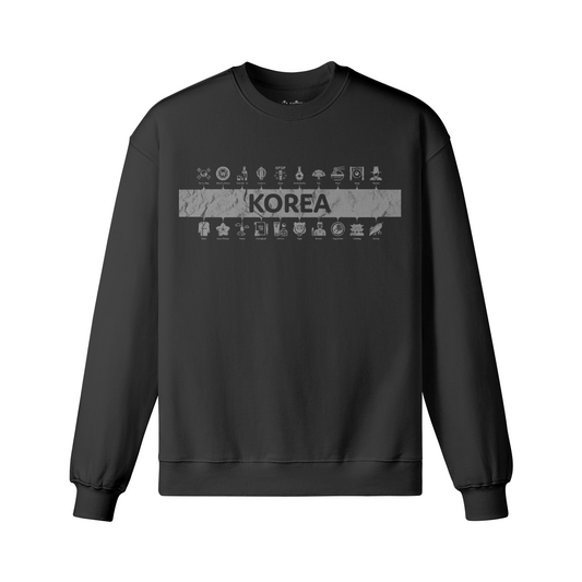 Heavy oversized sweatshirt with South Korea print ASIA-Shirts