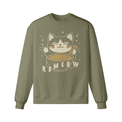 RAMEOW – Ramen-Katze Sweatshirt – Black – Japan Art – Ansicht 4