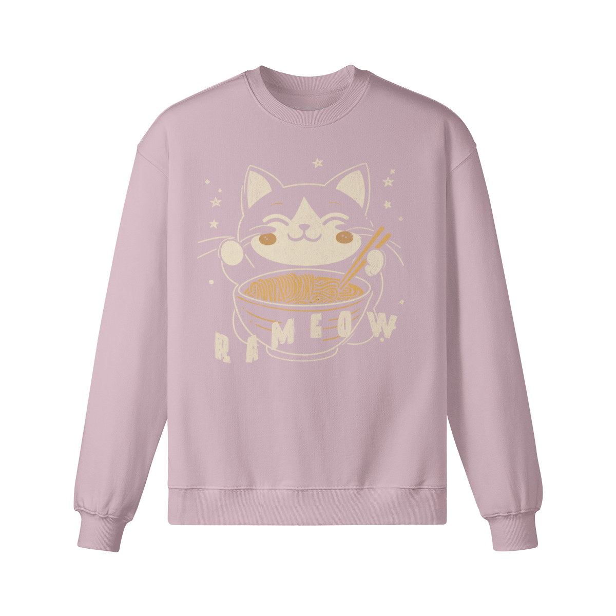 RAMEOW – Ramen-Katze Sweatshirt – Black – Japan Art – Ansicht 5